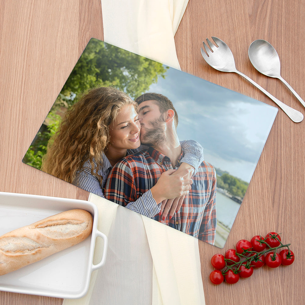 Personalised Coupleâ€™s Photo Chopping Board