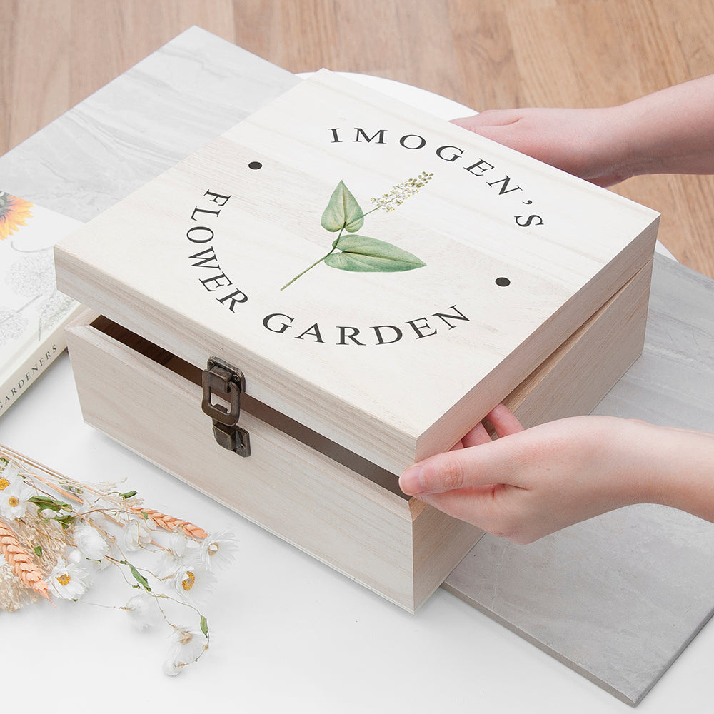 Personalised Personalised Flower Garden Accessories Box - Medium