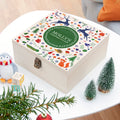 Personalised Personalised Festive Woodland Green Christmas Eve Box - Medium