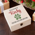 Personalised Pet Paw Christmas Treats Box - Medium