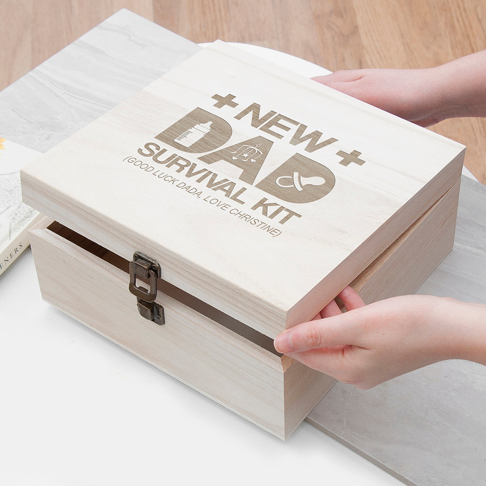 Personalised Personalised New Dad Survival Kit  - Medium