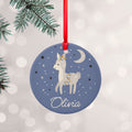 Personalised Personalised Moonlit Fawn Christmas Decoration