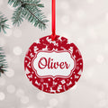 Personalised Personalised Festive Pattern Ceramic Decoration