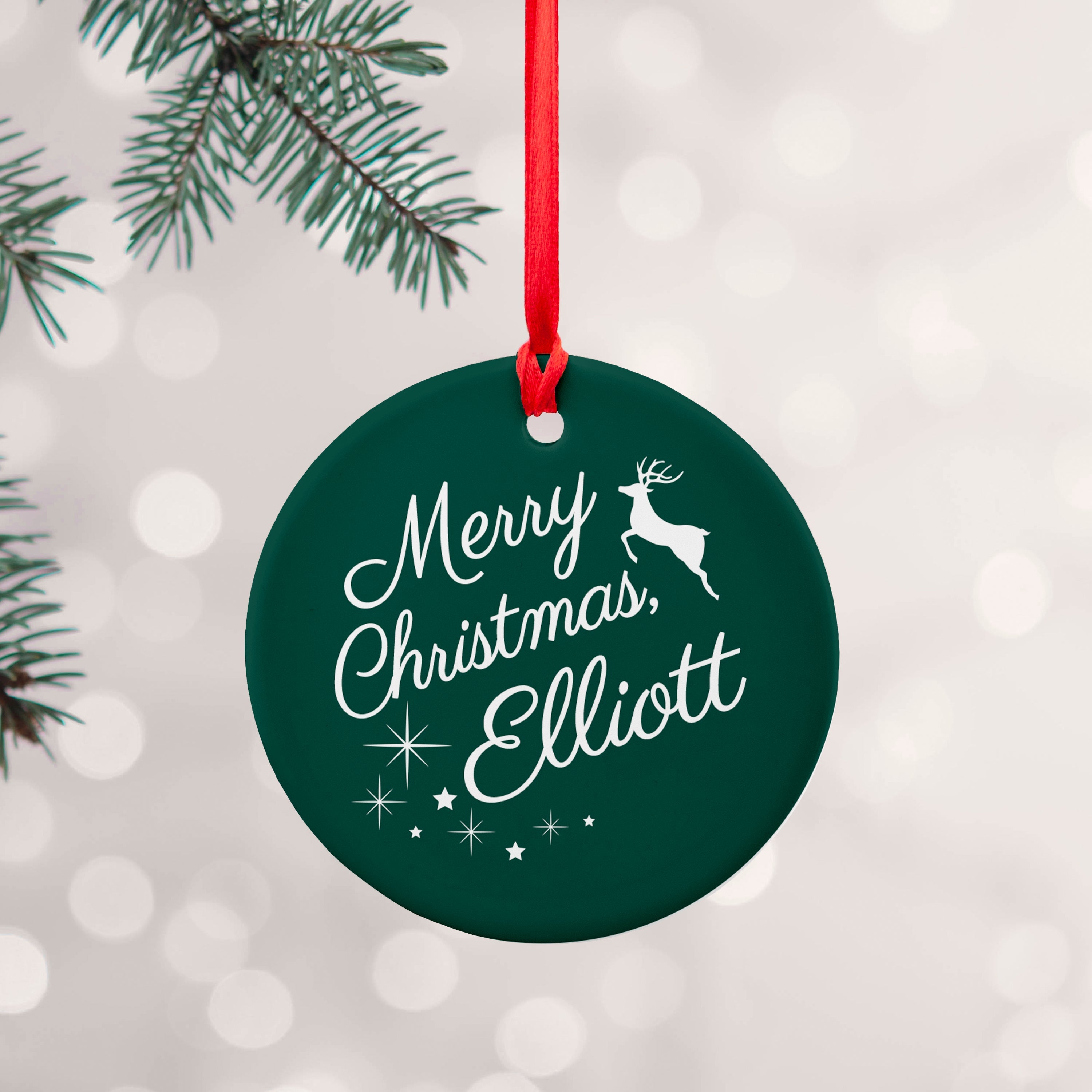 Personalised Personalised Merry Christmas Decoration