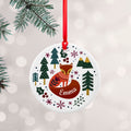 Personalised Personalised Scandi Fox Christmas Decoration