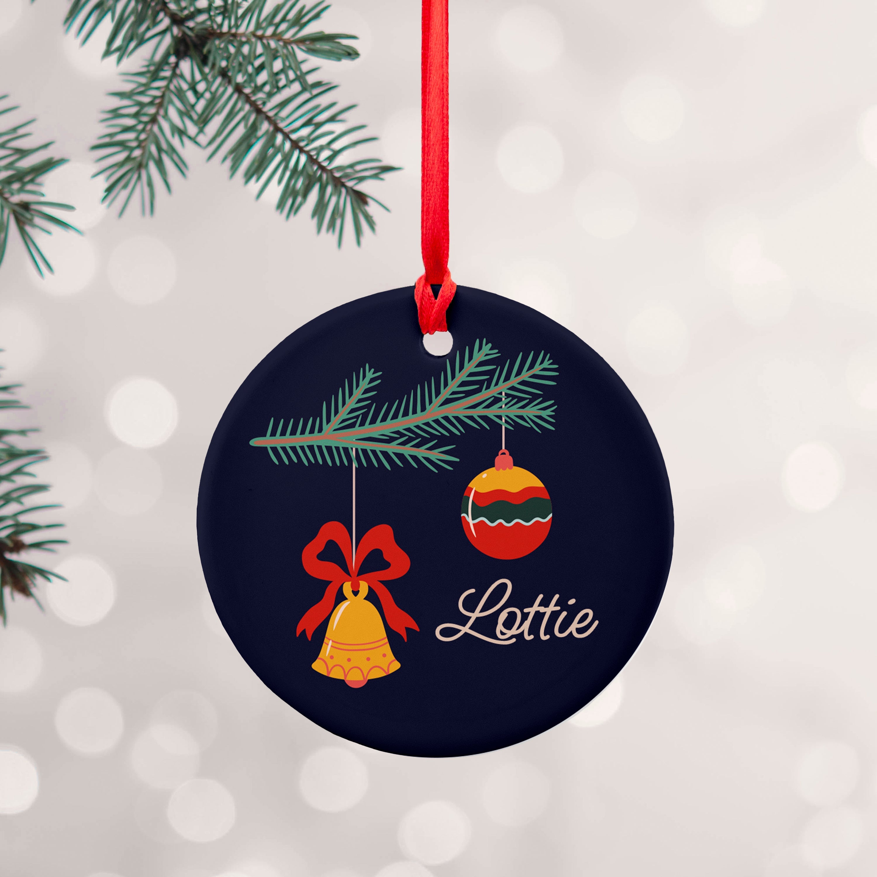 Personalised Personalised Christmas Tree Baubles Decoration