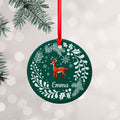 Personalised Personalised Woodland Deer Ceramic Decoration