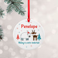 Personalised Personalised Winter Scene Ceramic Decoration