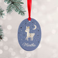 Personalised Personalised Moonlit Fawn Christmas Decoration