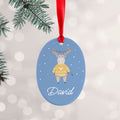Personalised Personalised Festive Moose Christmas Decoration