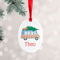 Personalised Personalised Christmas Tree Van Ceramic Decoration