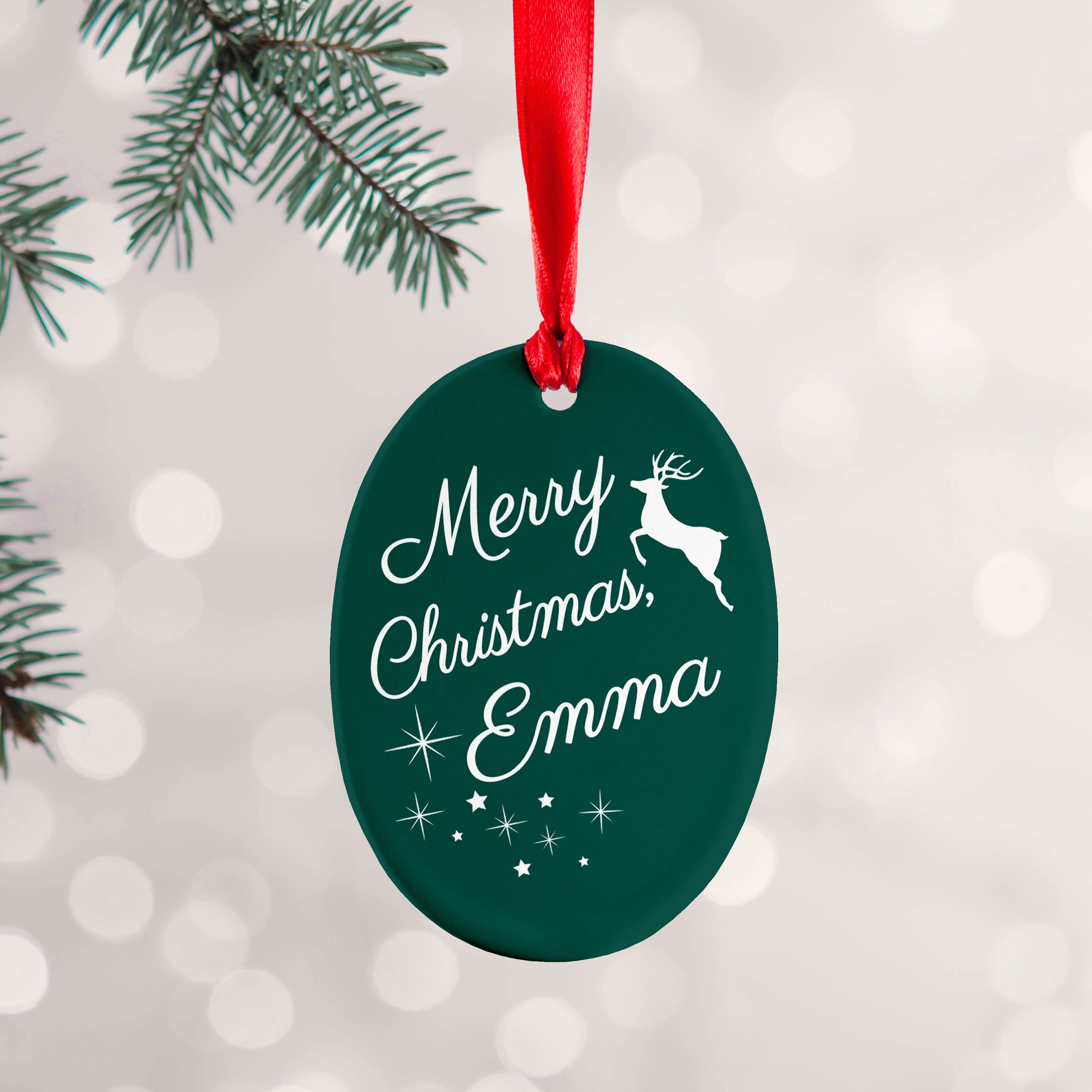 Personalised Personalised Merry Christmas Decoration