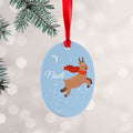 Personalised Personalised Flying Rudolph Christmas Decoration