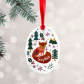 Personalised Personalised Scandi Fox Christmas Decoration