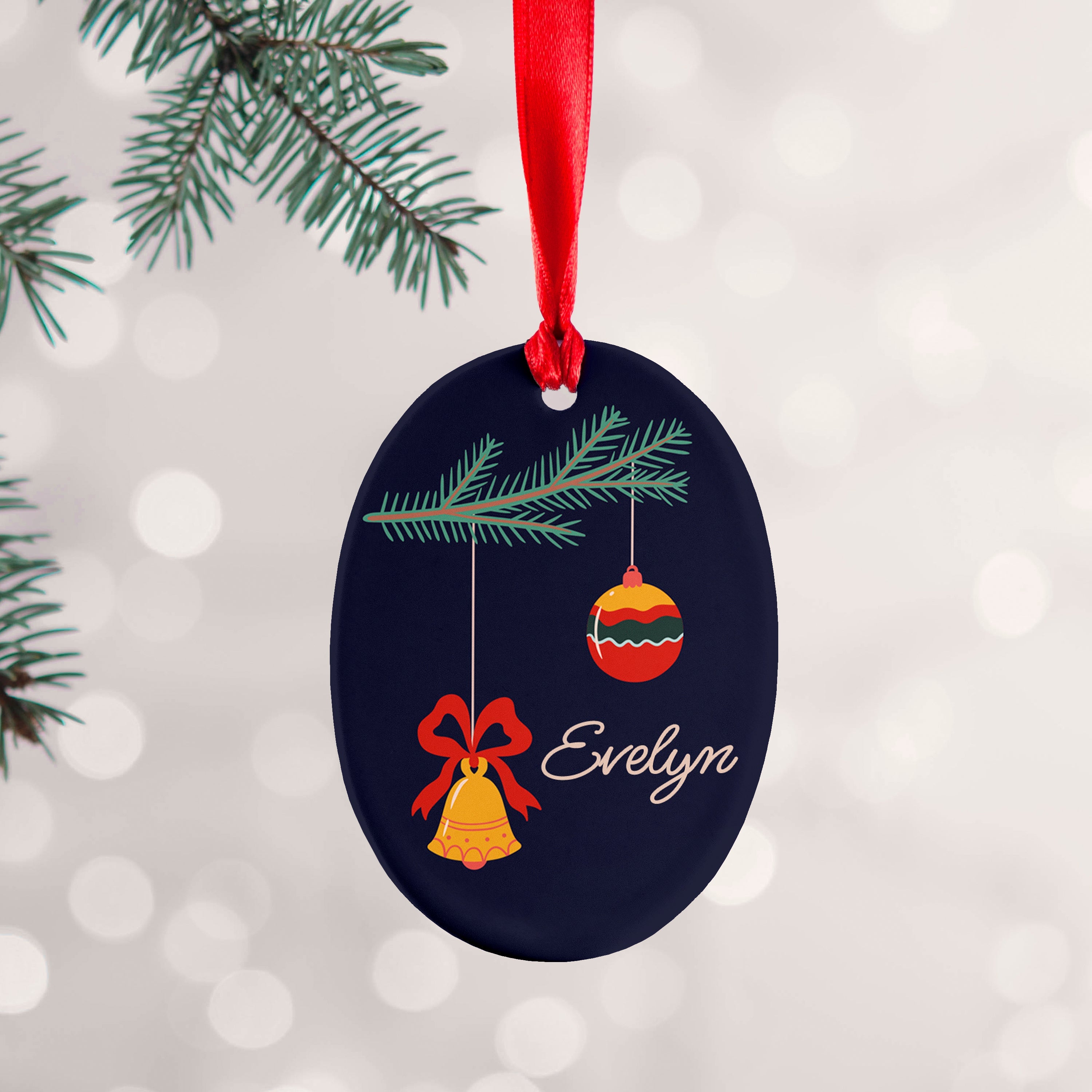 Personalised Personalised Christmas Tree Baubles Decoration