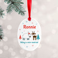Personalised Personalised Winter Scene Ceramic Decoration