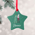 Personalised Personalised Christmas Mouse Ceramic Decoration