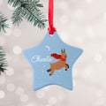 Personalised Personalised Flying Rudolph Christmas Decoration