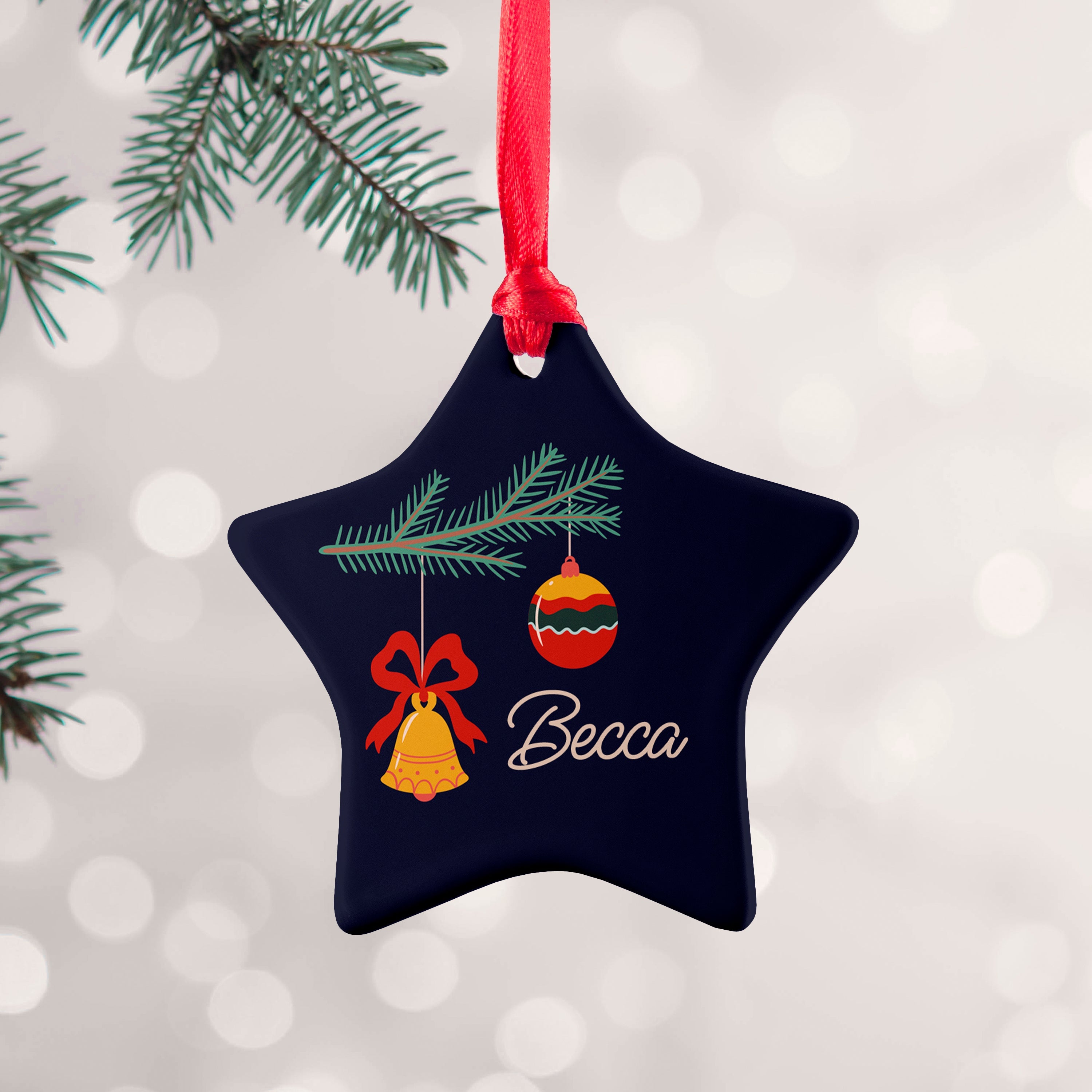 Personalised Personalised Christmas Tree Baubles Decoration