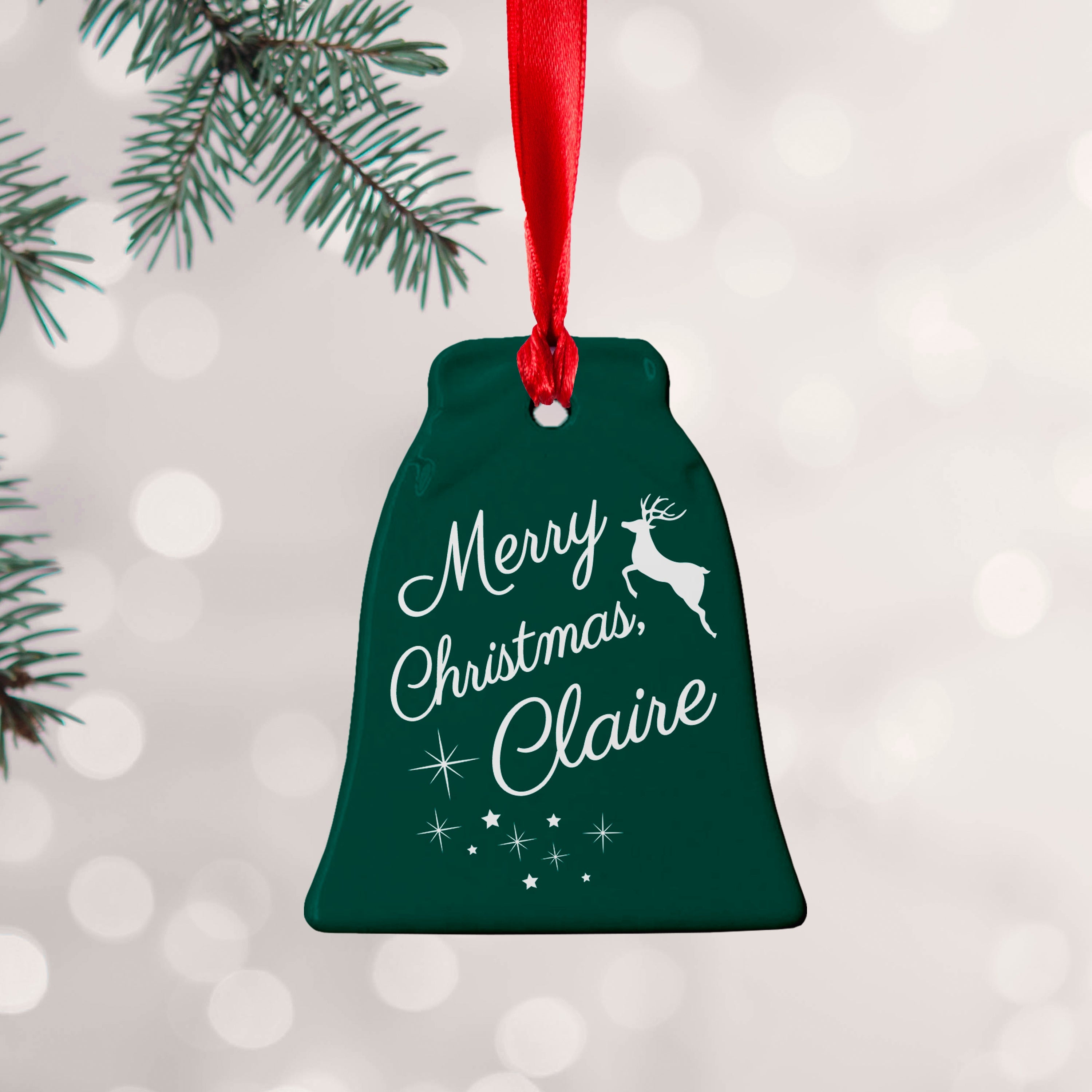 Personalised Personalised Merry Christmas Decoration