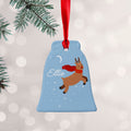 Personalised Personalised Flying Rudolph Christmas Decoration