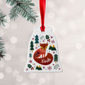 Personalised Personalised Scandi Fox Christmas Decoration