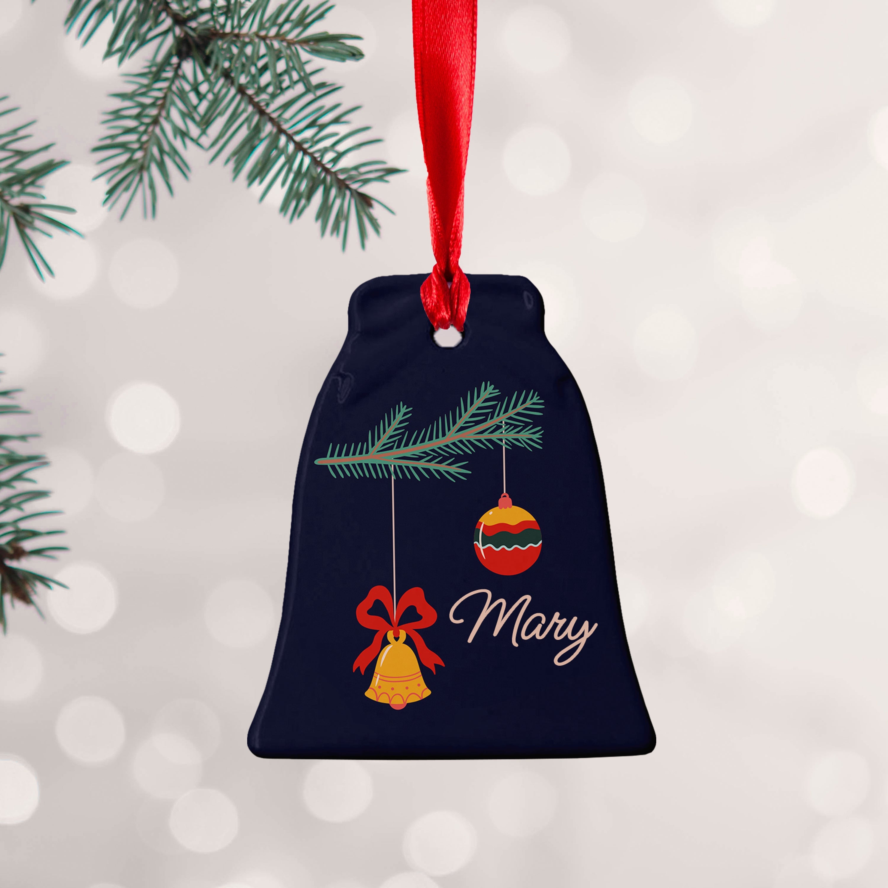 Personalised Personalised Christmas Tree Baubles Decoration