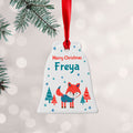 Personalised Personalised Winter Fox Ceramic Decoration
