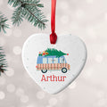 Personalised Personalised Christmas Tree Van Ceramic Decoration