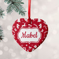 Personalised Personalised Festive Pattern Ceramic Decoration