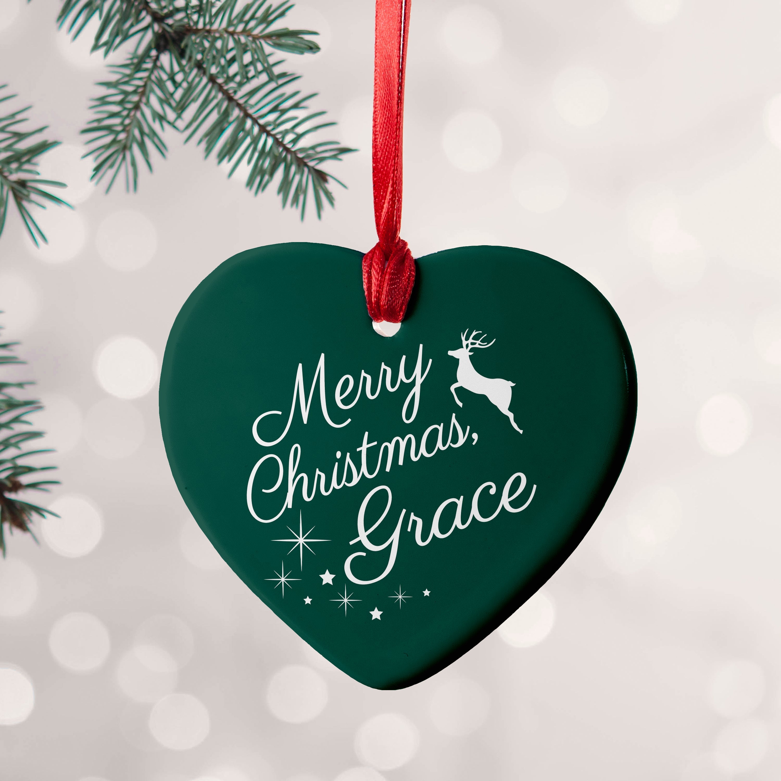 Personalised Personalised Merry Christmas Decoration