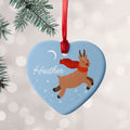 Personalised Personalised Flying Rudolph Christmas Decoration