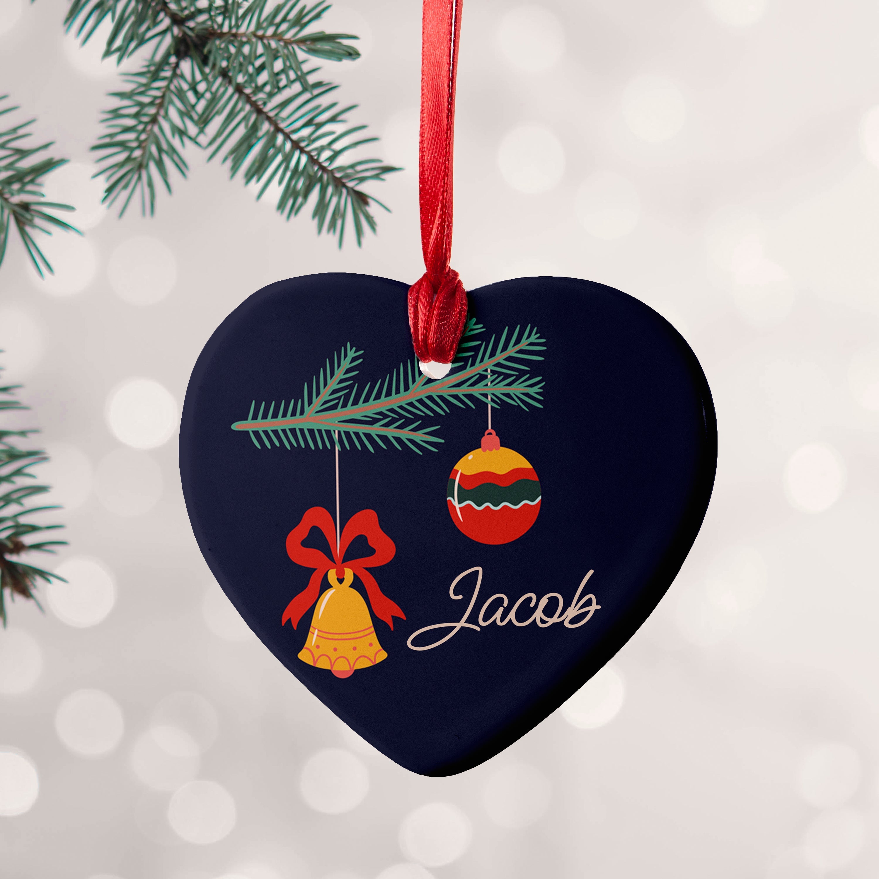 Personalised Personalised Christmas Tree Baubles Decoration