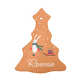 Personalised Personalised Sleigh Rabbit Christmas Decoration