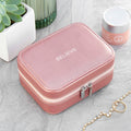 Personalised Personalised Bold Message Pink Jewellery Case