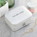 Personalised Personalised Bold Message Silver Jewellery Case
