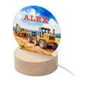 Personalised Personalised Kid's Diggers LED Night Light