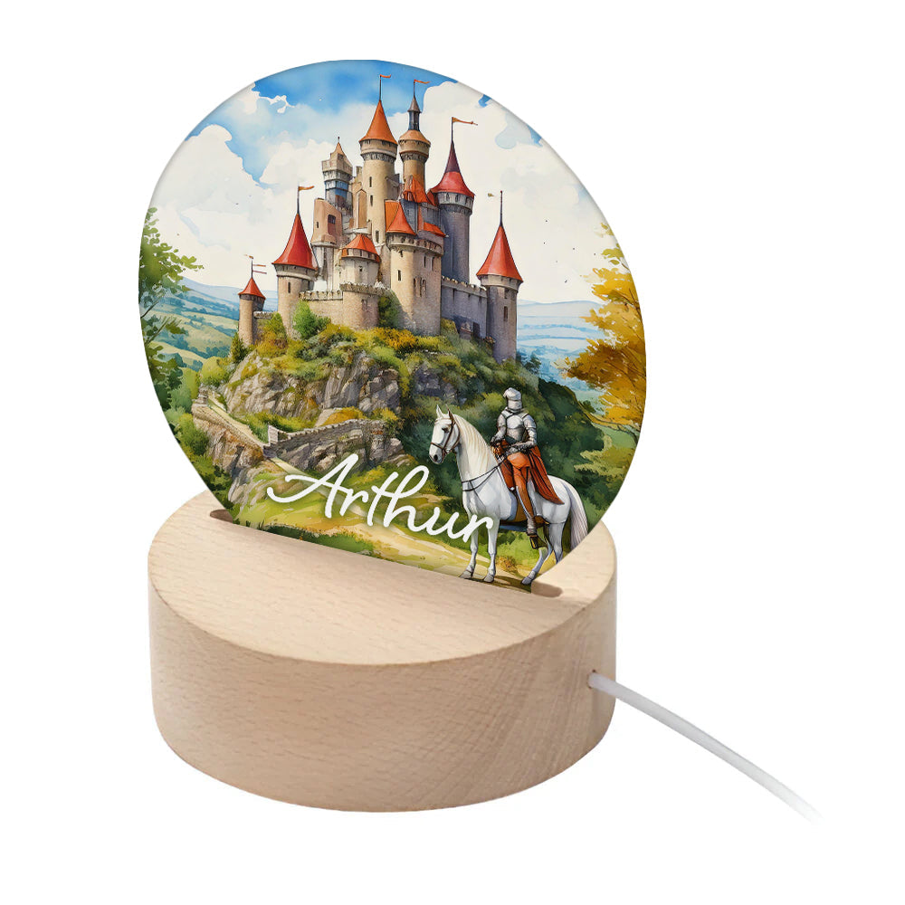 Personalised Personalised Kid's Fairy Tale Knight LED Night Light