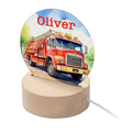 Personalised Personalised Kid's Fire Truck LED Night Light