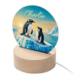 Personalised Personalised Kid's Penguins LED Night Light