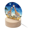 Personalised Personalised Kid's Safari Giraffes LED Night Light