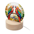 Personalised Personalised Kid's Tropical Parrots LED Night Light