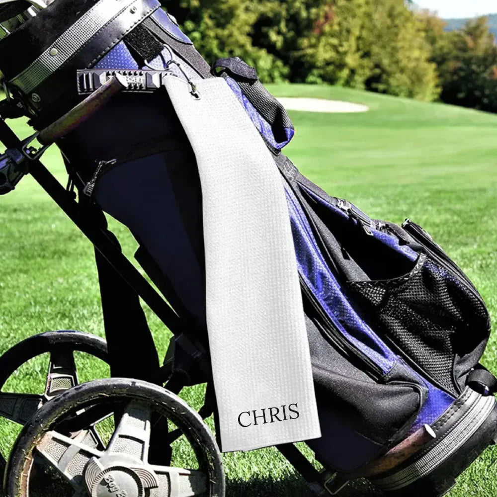 Personalised Personalised Waffle Golf Towel