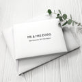 Personalised Personalised Luxury Medium White Leather Guest Book