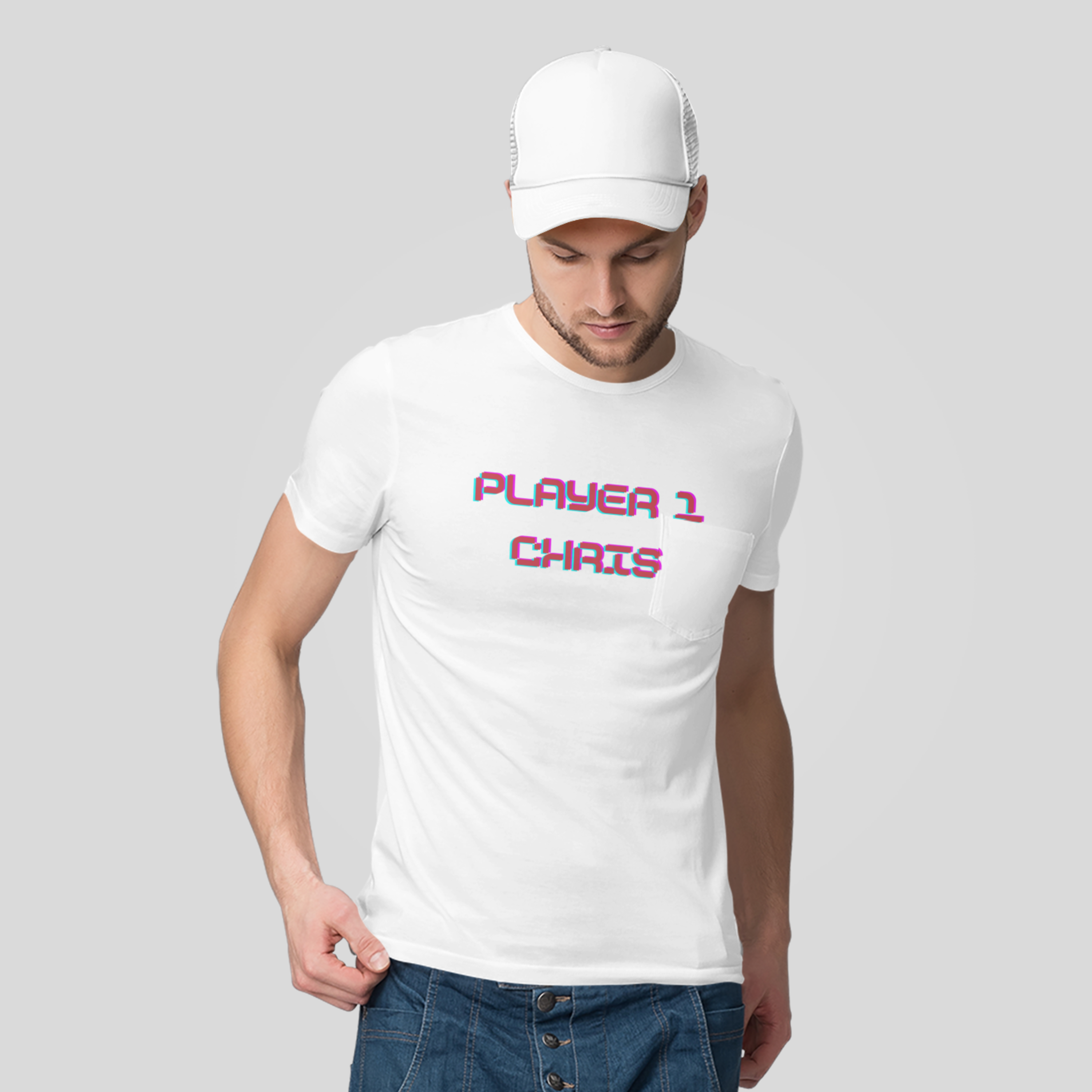 Personalised Personalised Men's Player 1 T-Shirt