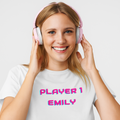 Personalised Personalised Women's Player 1 T-Shirt