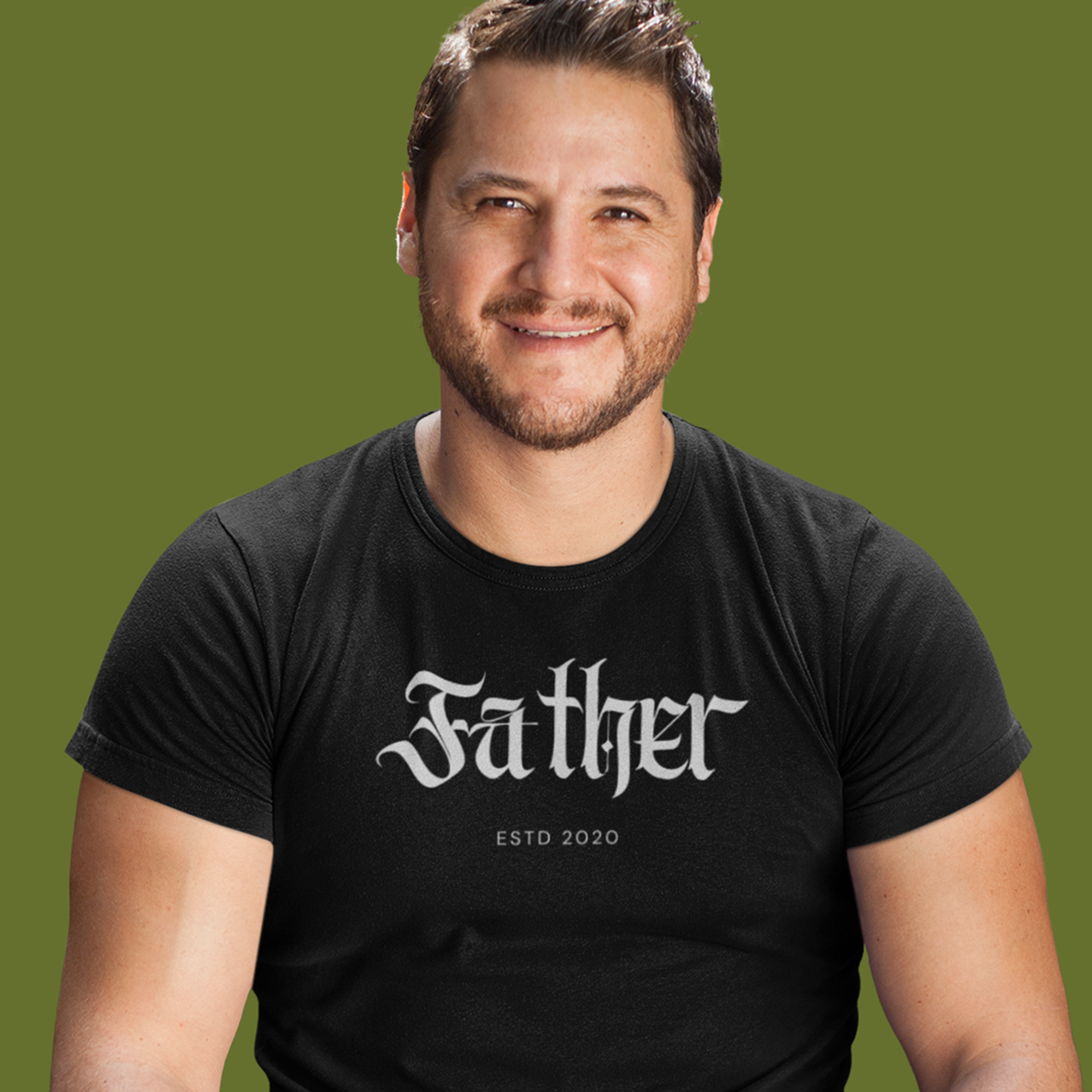 Personalised Personalised Cotton Father T-Shirt