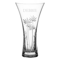 Personalised Personalised Floral Trumpet Vase with Swarovski Crystals
