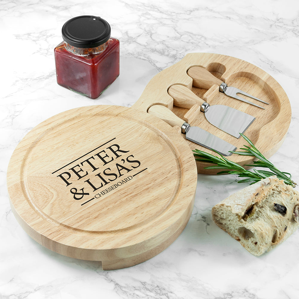 Personalised Couple Cheese Board