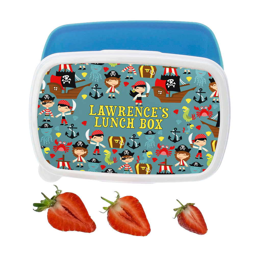 Personalised Playful Pirates Lunch Box